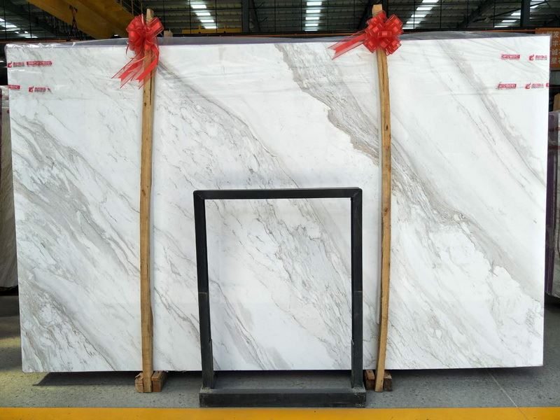 Volakas marble slab