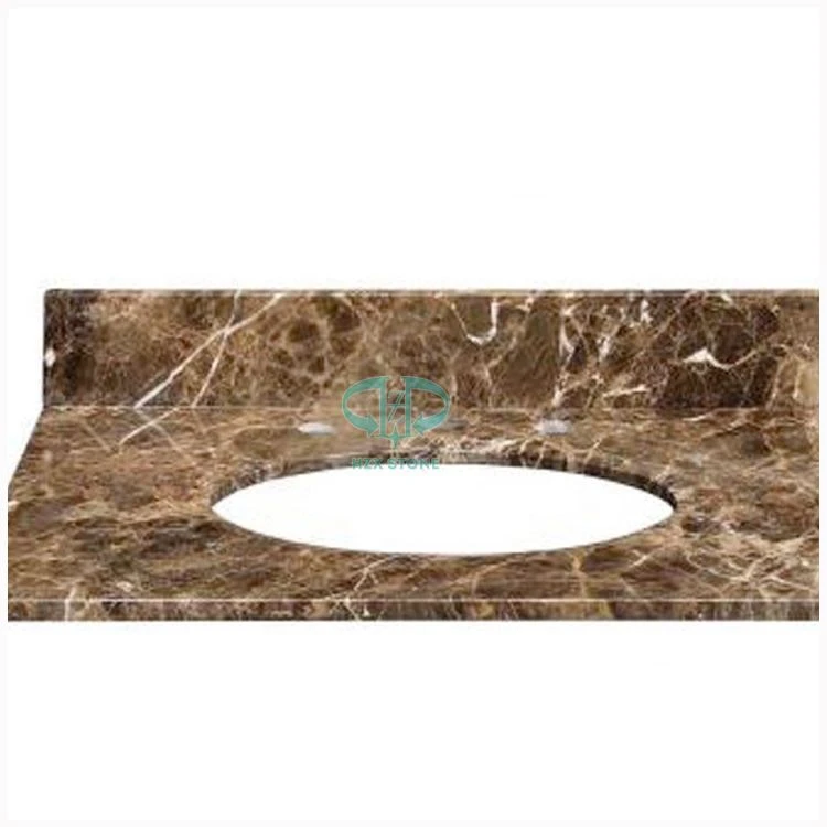 Dark Emperador Marble Vanity Top