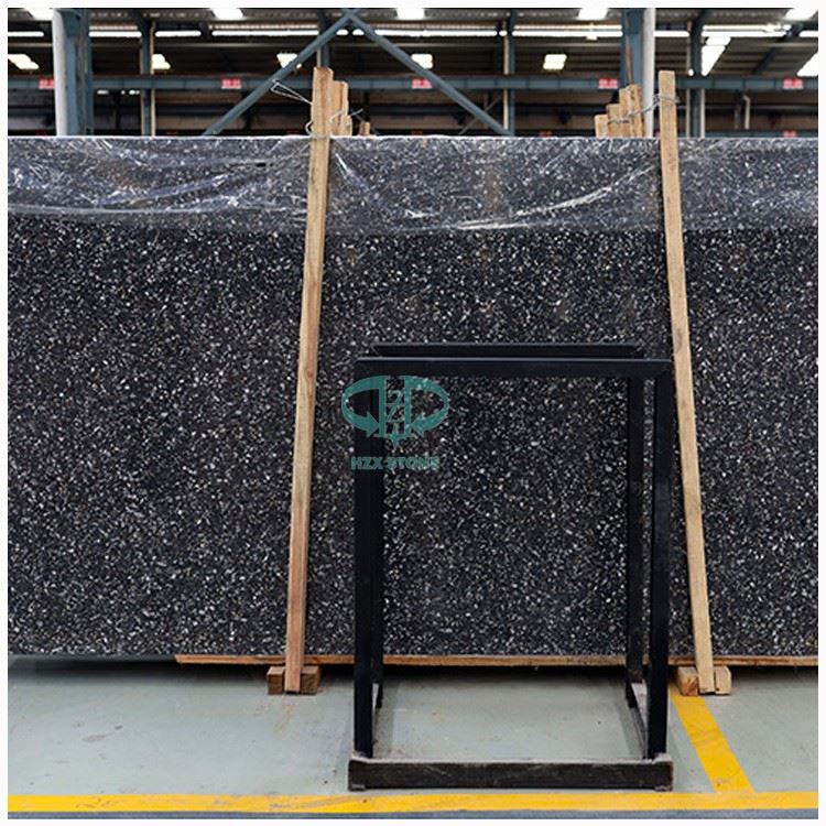 Black Terrazzo Stone Slab and Tiles