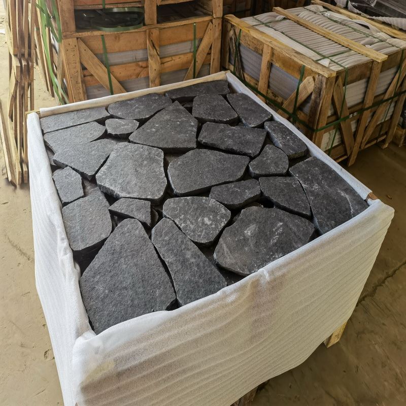 Crazy paving basalt tile