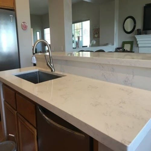 Carrara White Quartz Counterto