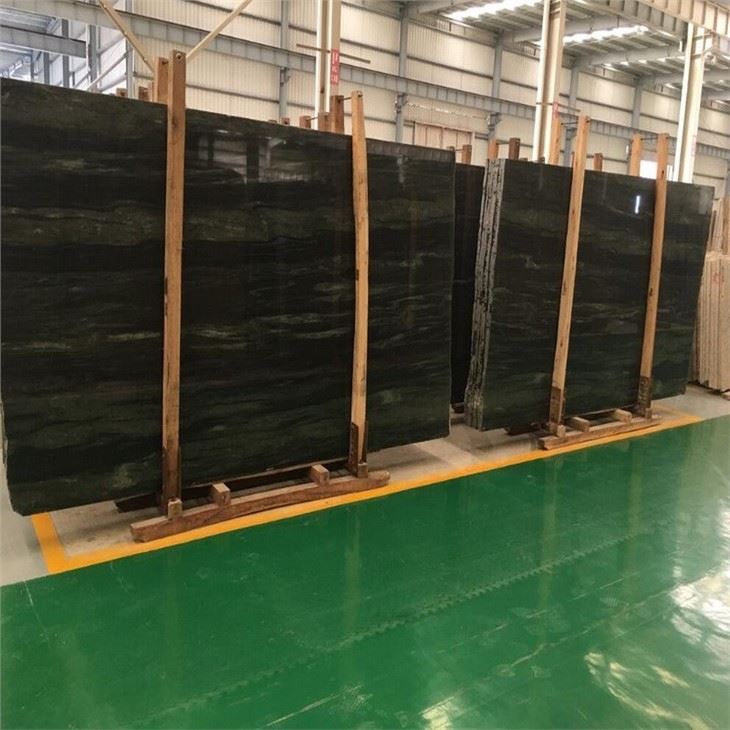 Milky green granite