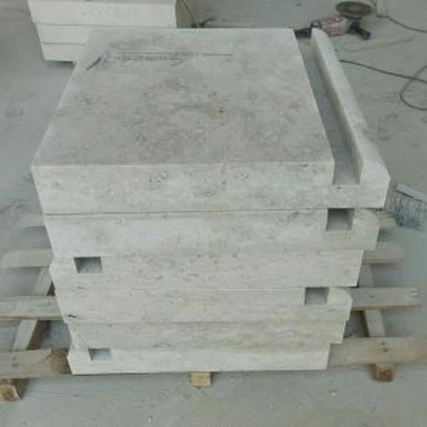 Брусчатка из белого травертина