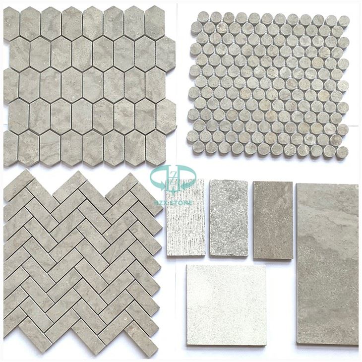 Cindy Grey Marble Mosaic Tiles