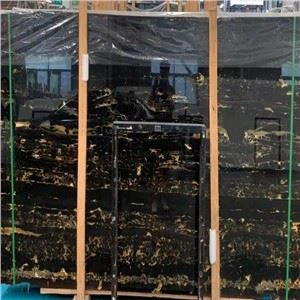 Китай Порторо Золото Черный Мрамор