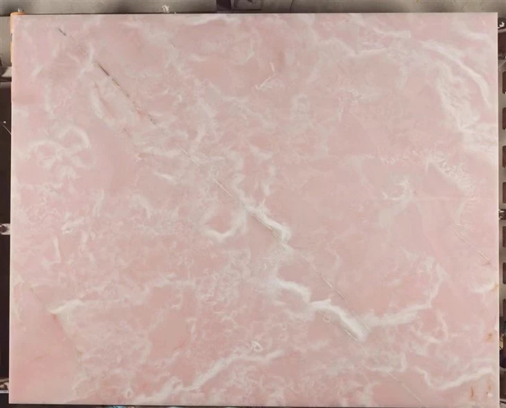 Pink Onyx Slabs For Background Walls